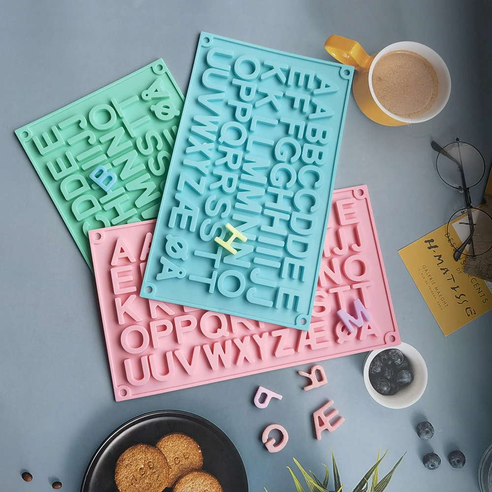 Silicone Cake Mold 26 English Alphabet Letters Chocolate Ice Cube Candy