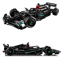 1642PCS Technical F1 W14 E Performance Building Blocks Super Race Car Assembly Model 1：8 Vehicle Toys Boys Christmas Gift 2