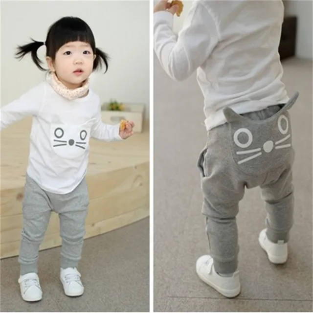 Casual Baby Children Pants Toddler Boys Girls Cute Big Mouth Monster Trousers Costumes Long Cototn Infant Cartoon Panty Clothes 6