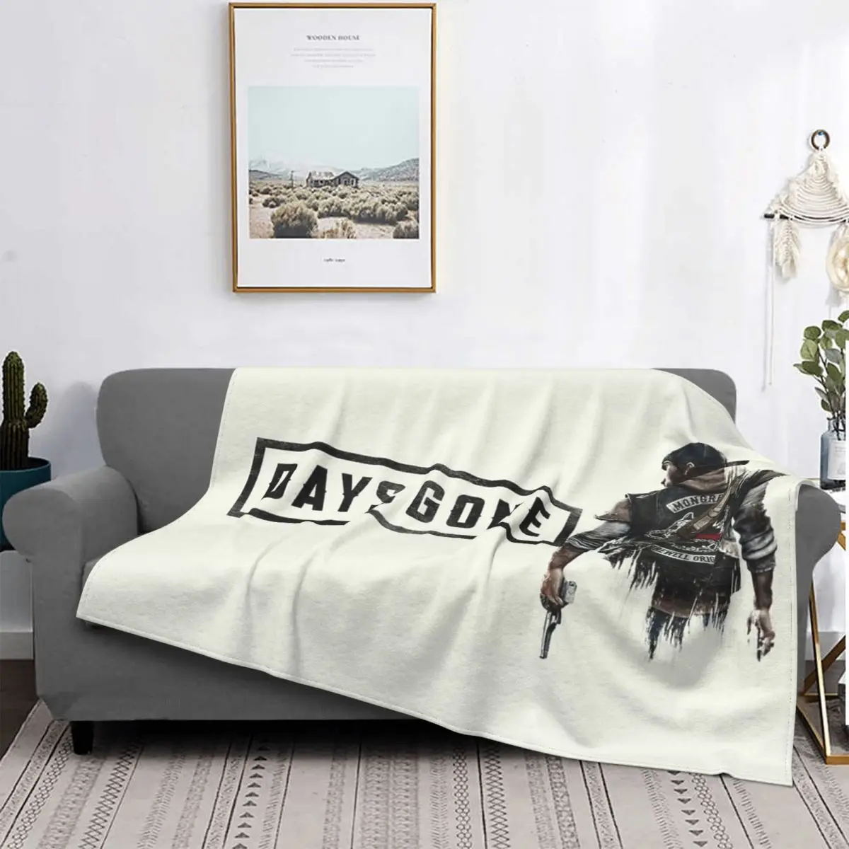Days Gone Air Conditioning Isprinted Warm Soft Plush Daybed Coperta Da Picnic Coperta Moderna In Peluche Copertura Per Pausa Pranzo