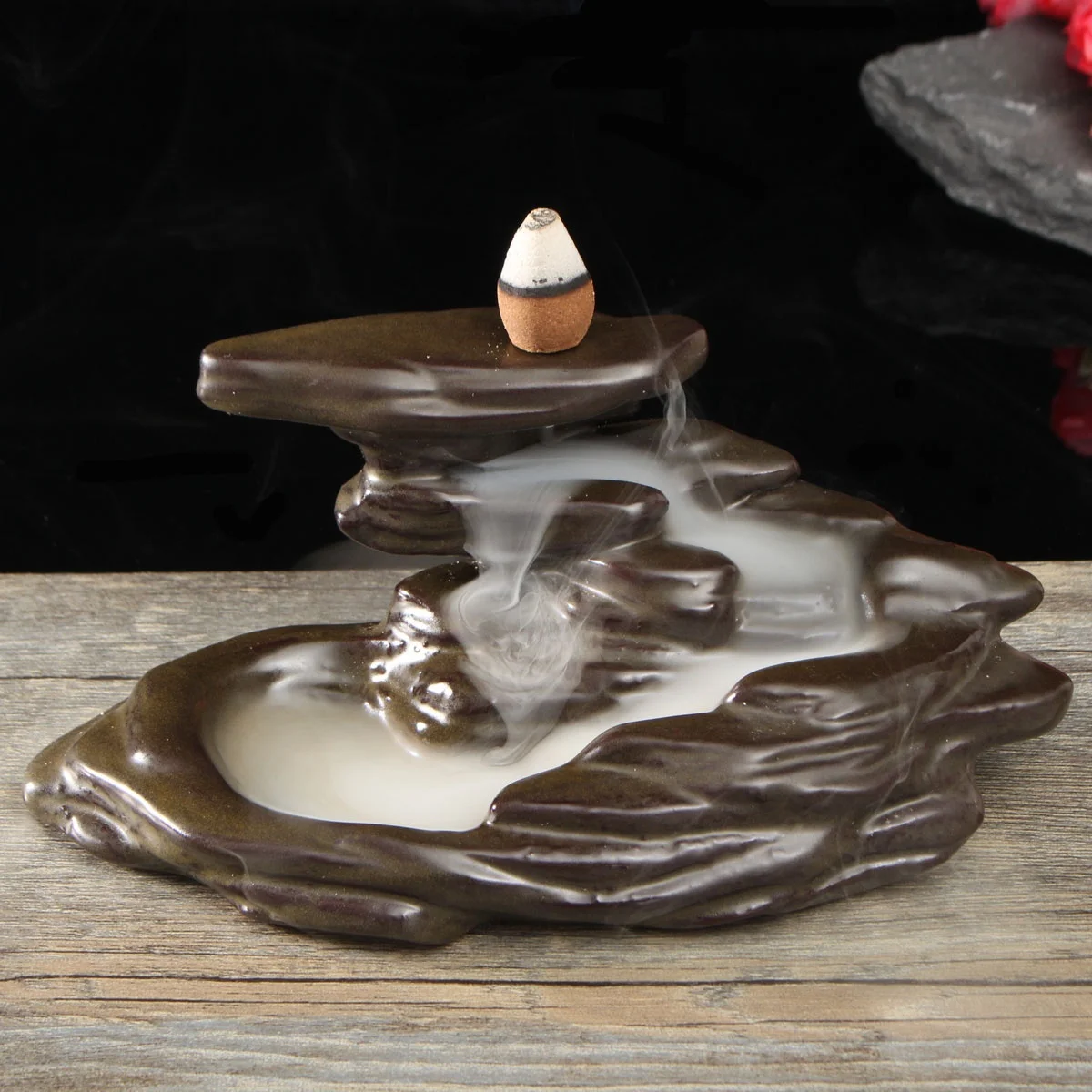 السيراميك الفن ارتجاعي مبخرة مبخرة حامل البخور فرن...