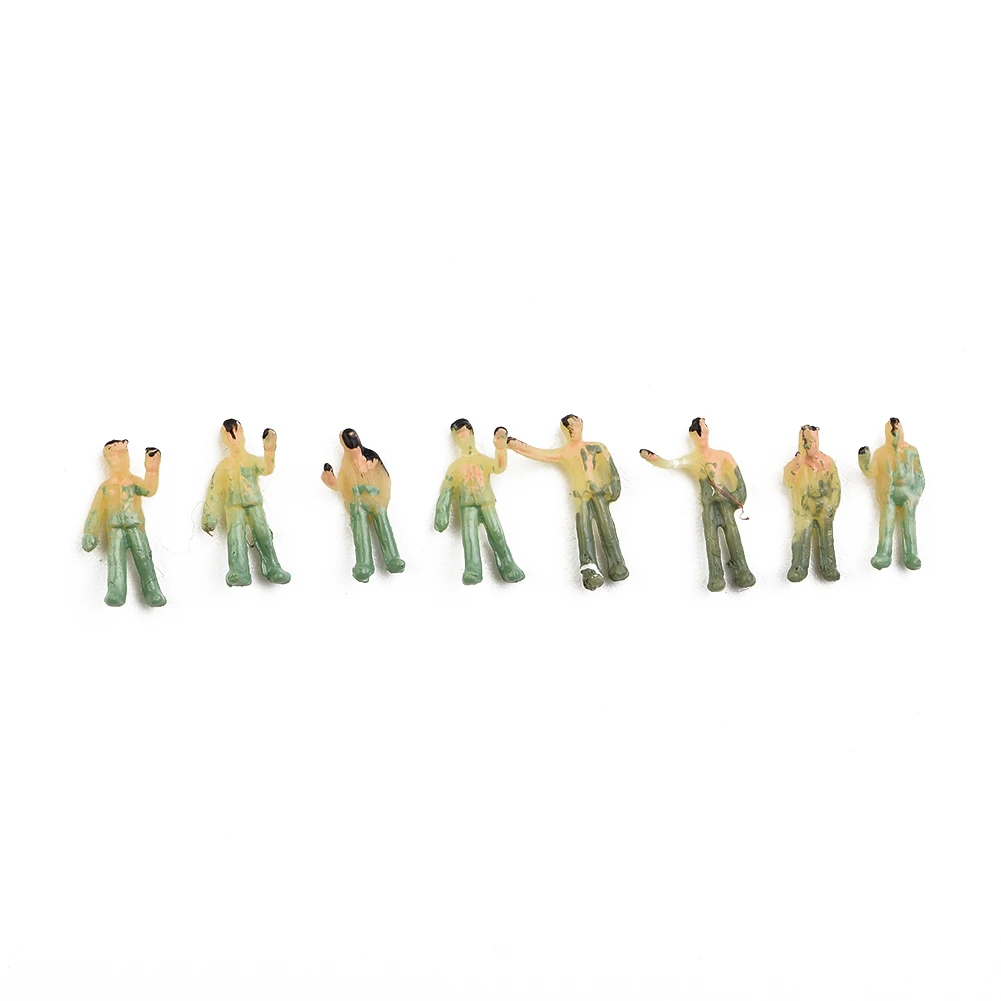 100PC 1:200 Scale Hand-made Toy Figures People Figures DIY Character Model Building Passenger Standing Seated Miniature Passerby - 6
