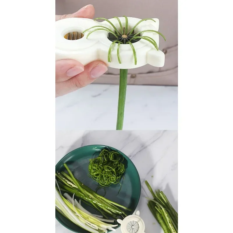 파쇄 실크 나이프 슬라이서, 빠른 음식 다지기 야채 강판, 요리 오일, 양파 슈레더, 주방 액세서리