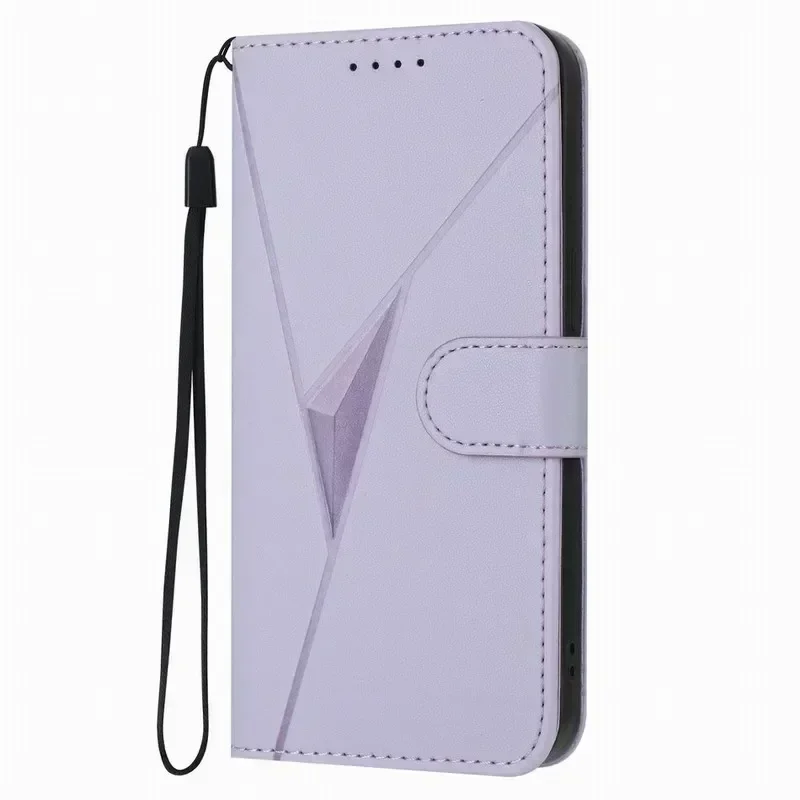 3D Triangle Wallet Phone Cover - Chic and Functional Design