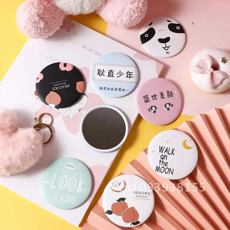 

Portable Makeup Mirror Mini Hand Mirror Round Pocket Mirror Vanity Makeup Mirror Compact Cosmetic Mirror Travel Tool Accessories