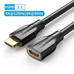 High - Speed 4K/60Hz HDMI Extension Cable - Male to Female, 8K Ready - 1m (HDMI 2.1 Extension)