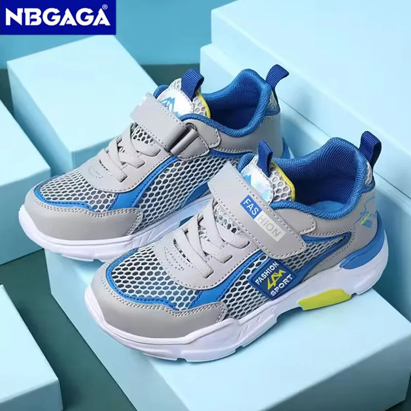 Summer Single Net Breathable Boys Sport Shoes Children Sneakers