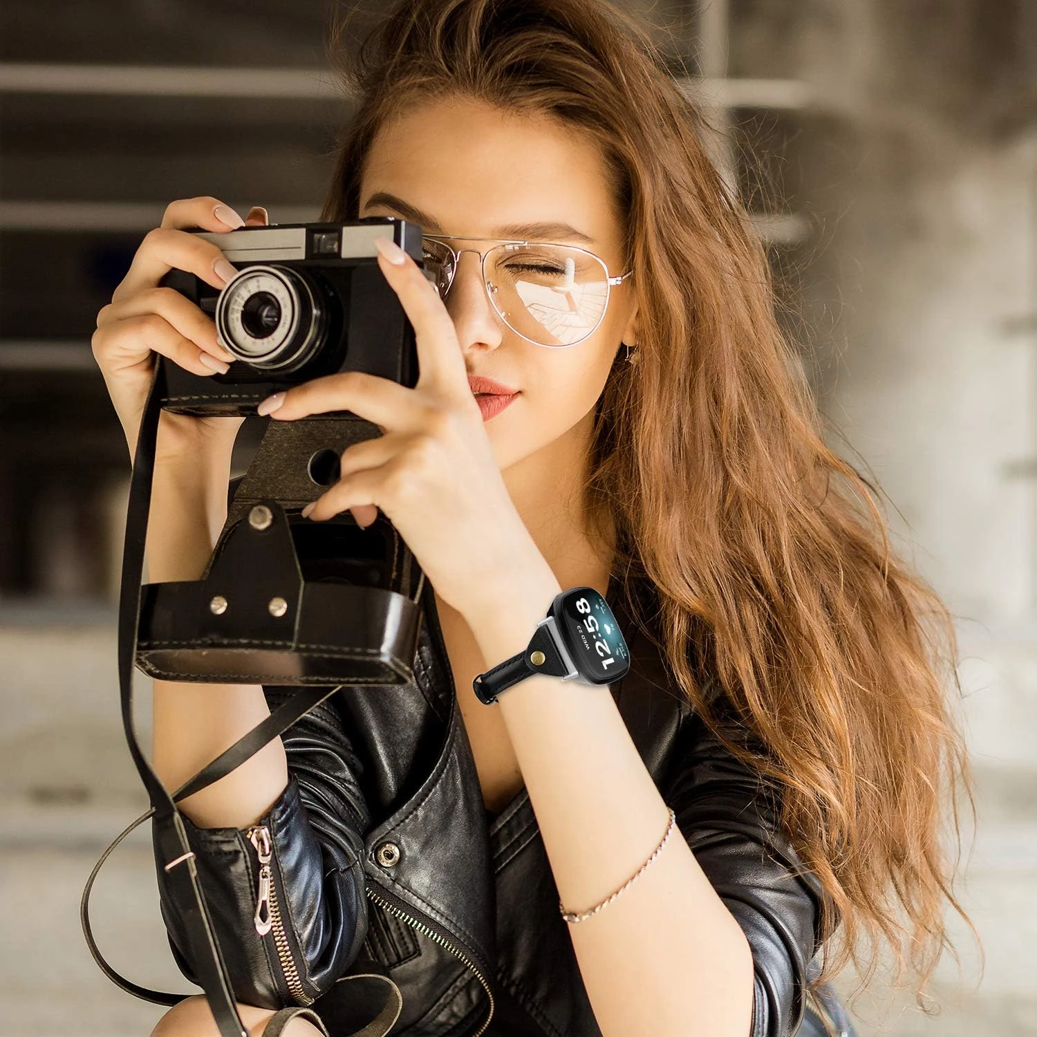 Style with a Chic and Stylish Leather Wristband. Elevate Your Look with This Sophisticated and Fashionable Leather Wristband. Sh