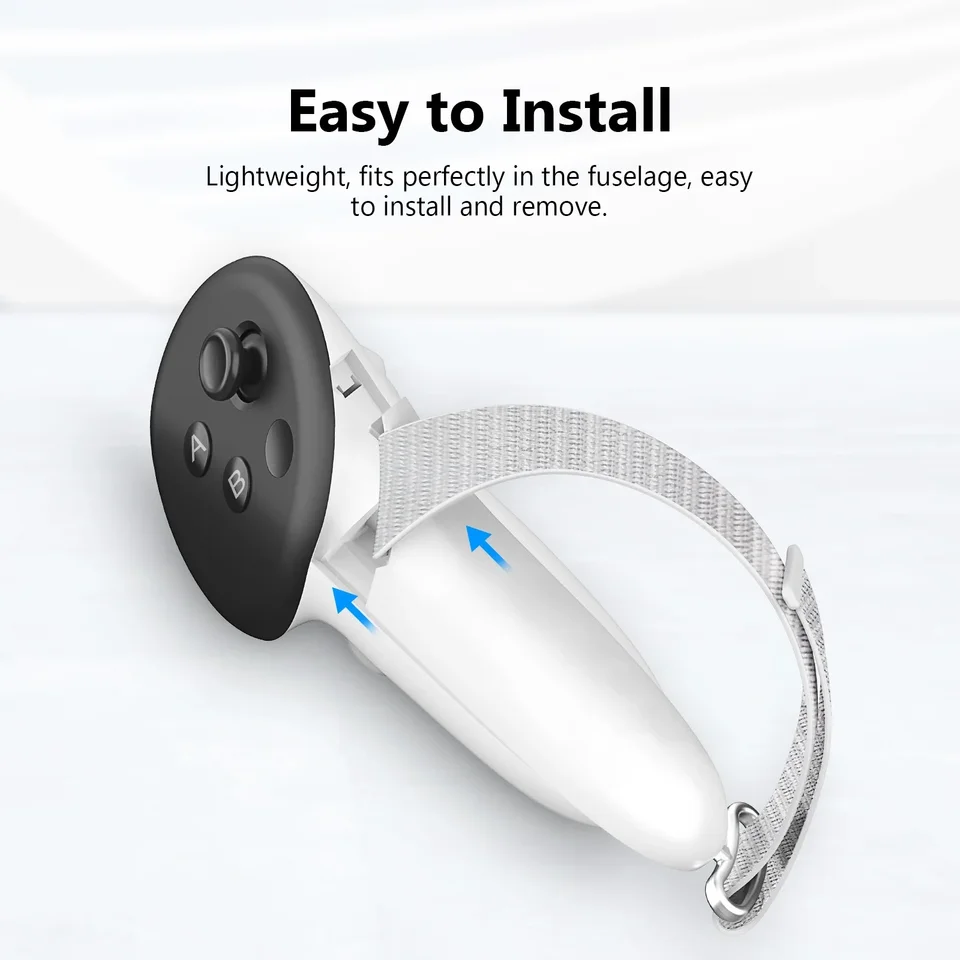 メタクエスト 3/クエスト 3S コントローラーグリップ用ハンドル