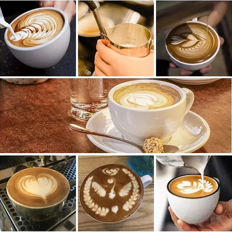 Professional Stainless Steel Milk Frother Pitcher for Espresso Coffee Machines Latte Art Cappuccino and Barista Craft Tools