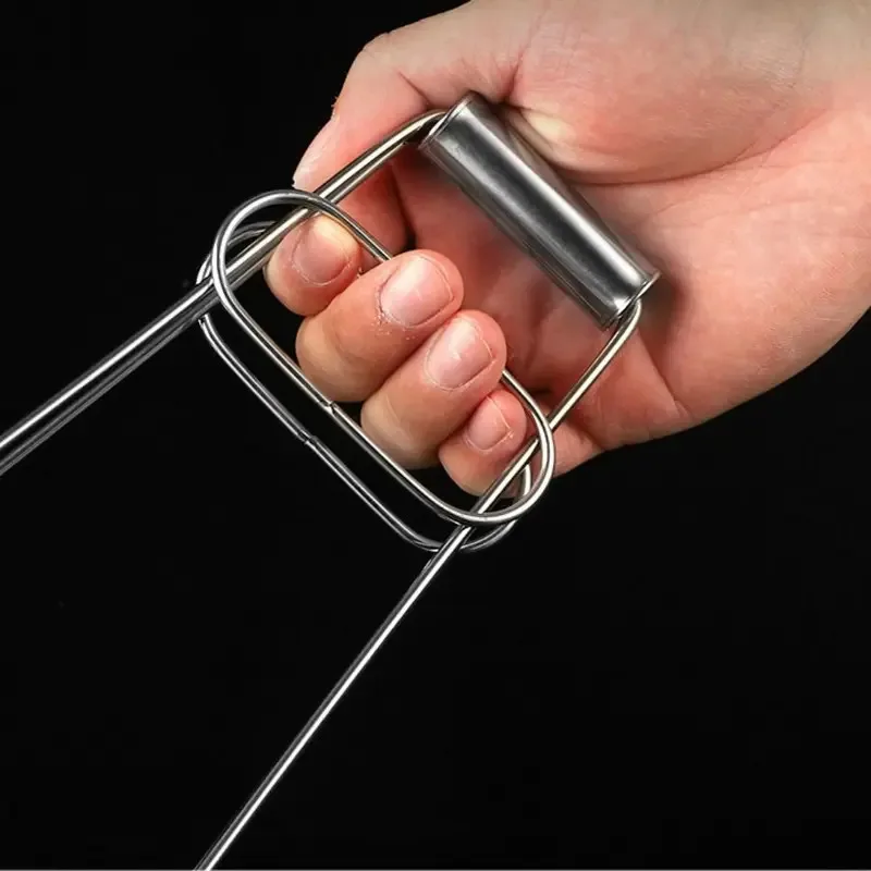 Stainless Steel Foldable Dish Gripper Hot Dish Plate Bowl Clip Pots Gripper Crockery Holder Clamp Tongs Claw Holder Lifting Kitchen Tools