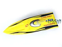 DTRC Toucanhobby E36 Prepainted Yellow Electric Racing KIT RC Boat Hull Only for Advanced Player 1
