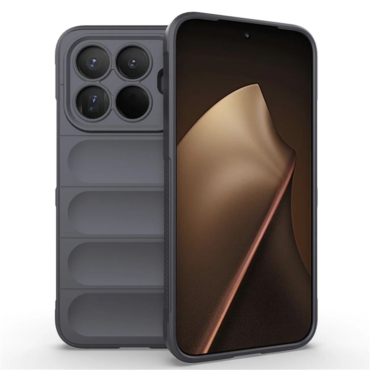 Liquid Silicone Anti-Fall Shockproof Phone Case with Soft Protective Back Cover