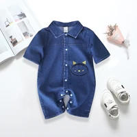 IENENS bébé barboteuses nouveau-né combinaisons vêtements Denim une pièce 0-18 mois garçon fille doux costumes enfants vêtements 5