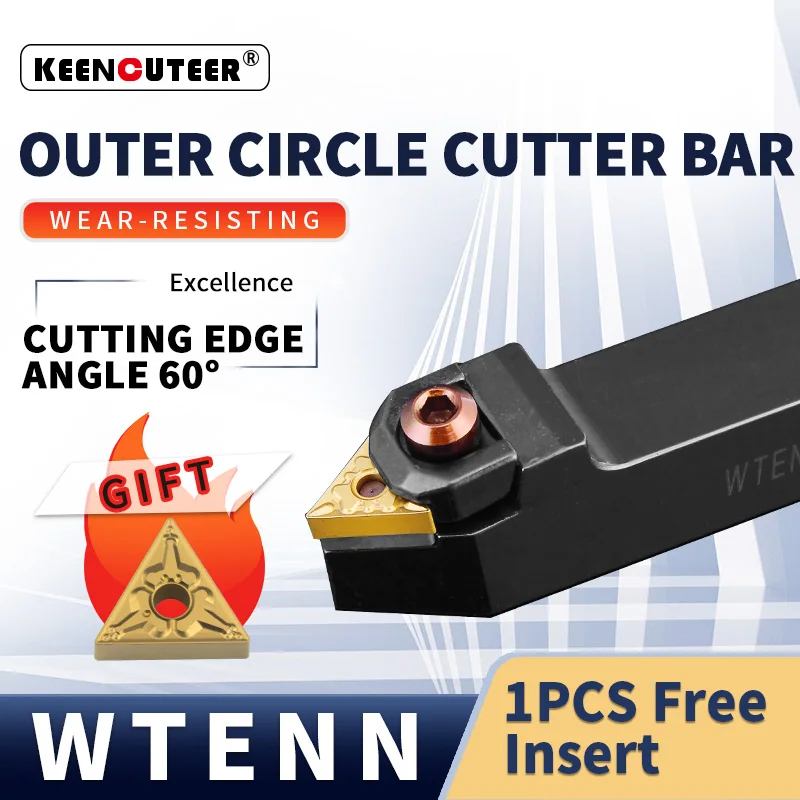 1 шт. WTENN1616H16 WTENN2525M16 WTENN3232P16 держатель внешнего токарного инструмента + 1 шт. TNMG карбидная вставка для токарного станка набор инструментов для резки