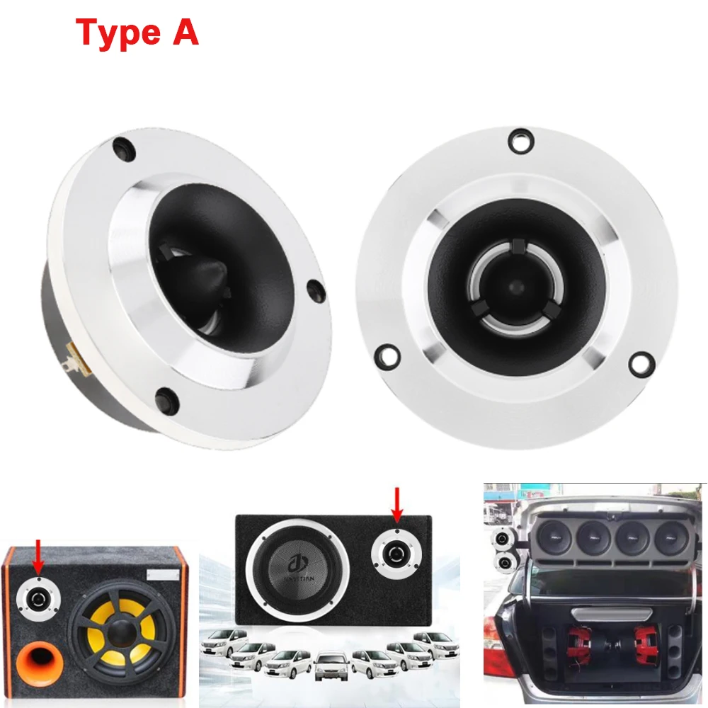 2 Pezzi Tweeter 150W Ad Alta Compressione Titanio/Alluminio Bullet Super Altoparlanti Tweeter Stereo Per Veicoli/Auto