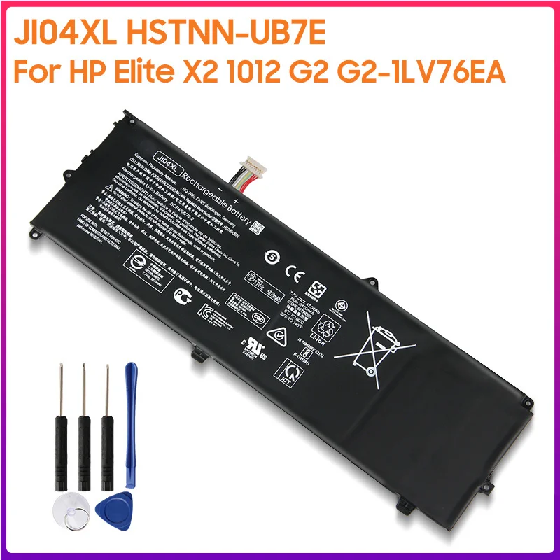 

Original Battery JI04XL HSTNN-UB7E For HP Elite X2 1012 G2 G2-1LV76EA Authentic Laptop Battery 61100mAh