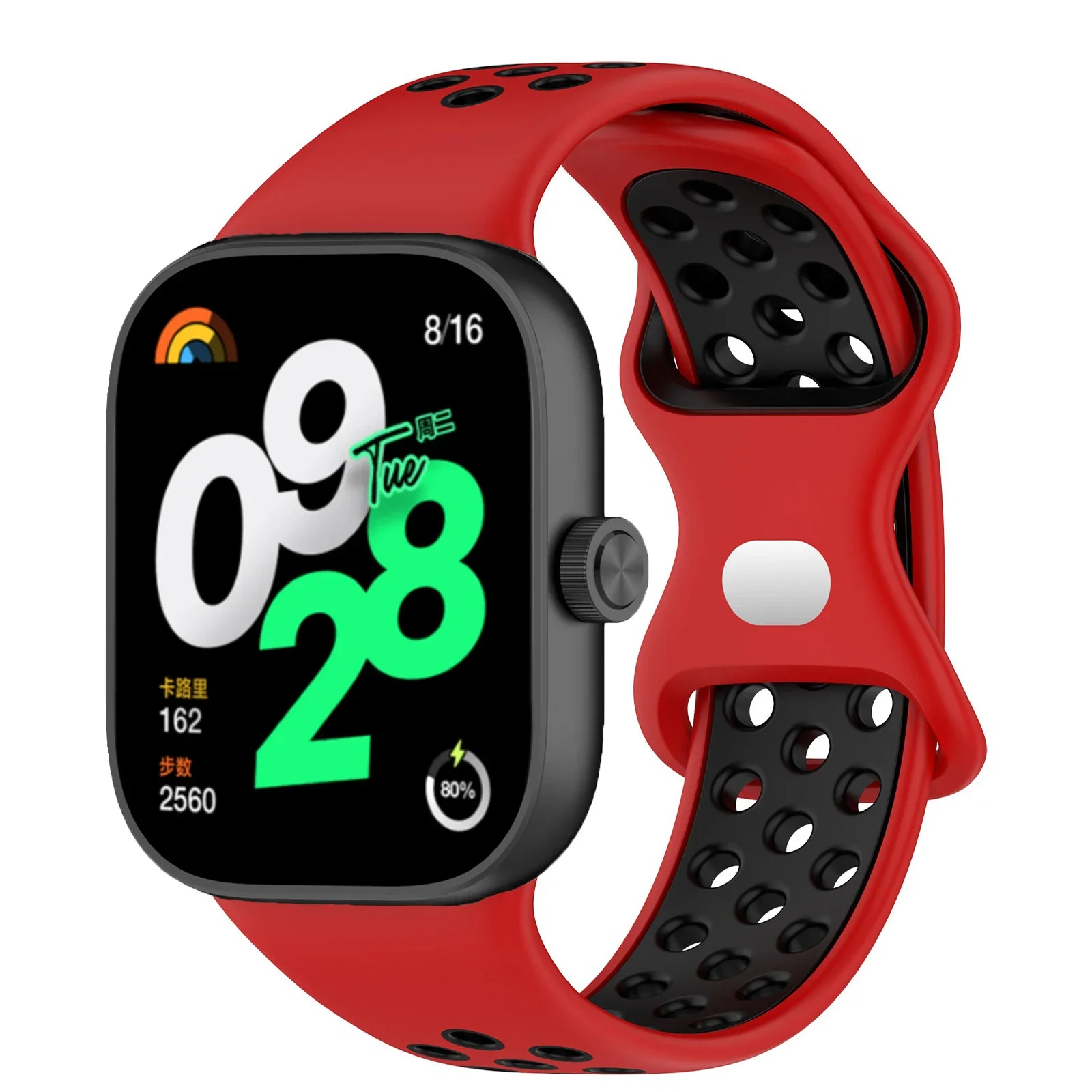 Breathable Silicone Strap Replacement for Smartwatches - Universal Fit Bracelet Band
