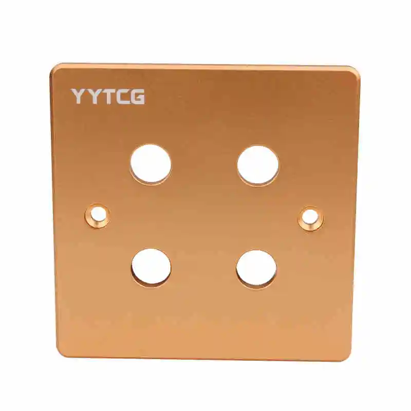 Premium Gold Binding Posts Wall Plate for Audio Speakers - No Soldering Required