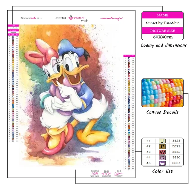 Disney Diamond Painting Kits Cartoon Mickey Dwarf Watercolor Mosaic Picture  Full Diamond Embroidery Cross Stitch Home Decor Gift - AliExpress