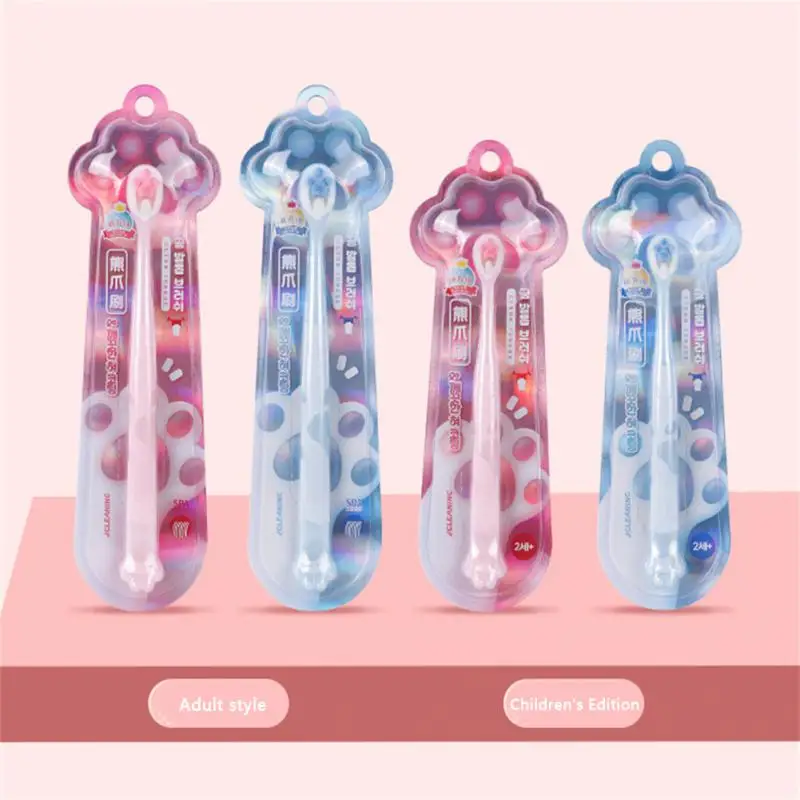 고양이 발톱 손잡이가 미끄러지기 쉬운 부드러운 강모 칫솔, 칫솔, 26.40g 1 개