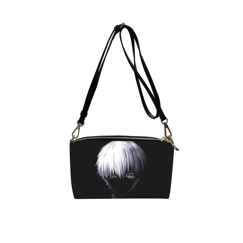 Anime Tokyo Ghouls PU Crossbody Bag 2023 New Women's Fashion Shoulder Bag Minimalist Small Square Bag for Women