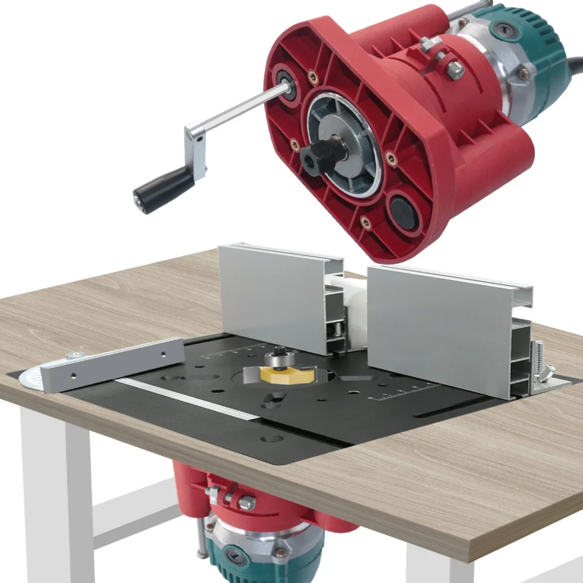 PrecisionRouterLiftRouterTableLiftSystemDurableRouterPlate