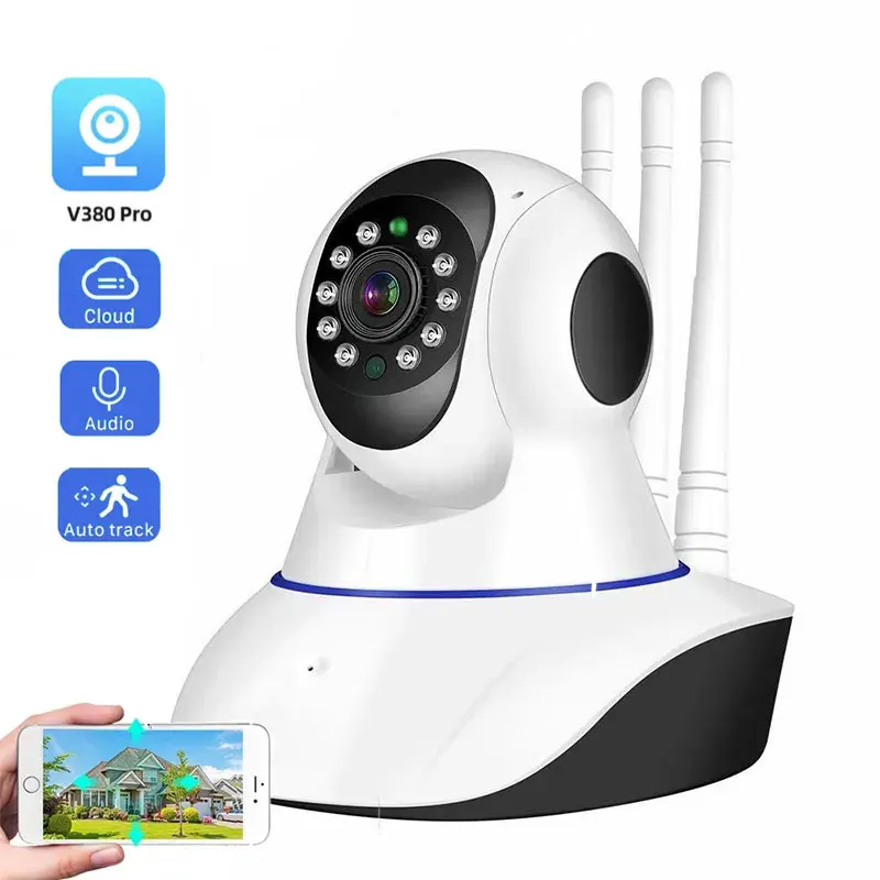 V380 Pro Mini Camera Wifi Baby Monitor Night Vision IP Cameras Smart Home Security Protection Kamera Wi Fi Interieur Sans Fil wifi camera ip monitor 1080p cloud hd ip cameras auto tracking camera baby monitor night vision security home surveillance