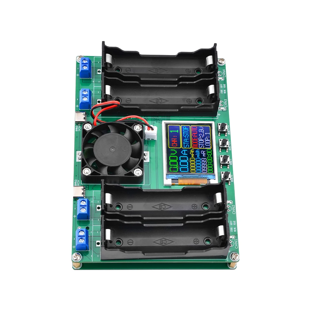 18650 Lithium Battery Capacity Tester Module MAh MWh Digital Battery Power Detector Module 18650 Battery Tester Type-C 3
