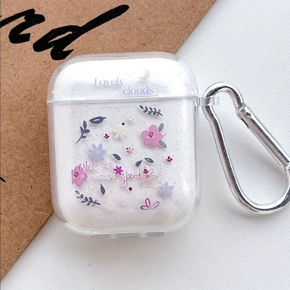 Silicone AirPods Case Cover Glitter Shiny Soft Protector