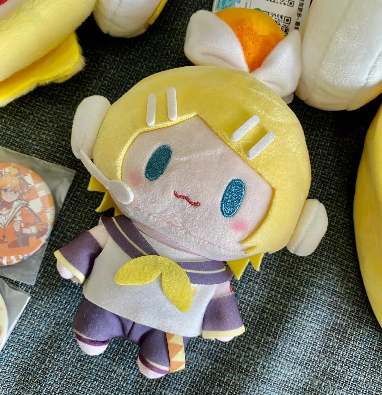 Hatsune Miku and Kagamine Len Rin Plush Doll Keychain - Cute Stuffed Doll Collection and Girls Gift