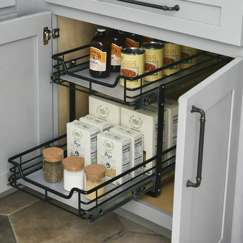 Standard 2-Tier 12.5-inch Glidez Sliding Under-Sink Organizer