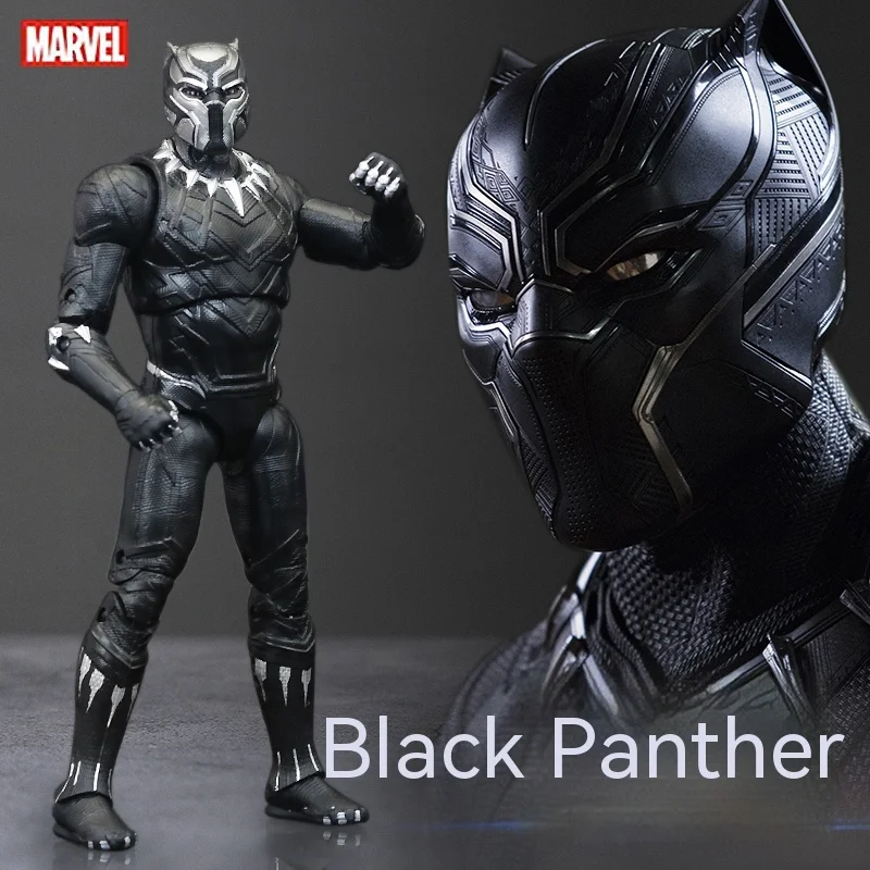 

Black Panther Wakanda King T 'Challa Can Do Marvel Avengers Genuine Toy Boy Cheetah 2 Hands Do Desktop Collection Display Gift