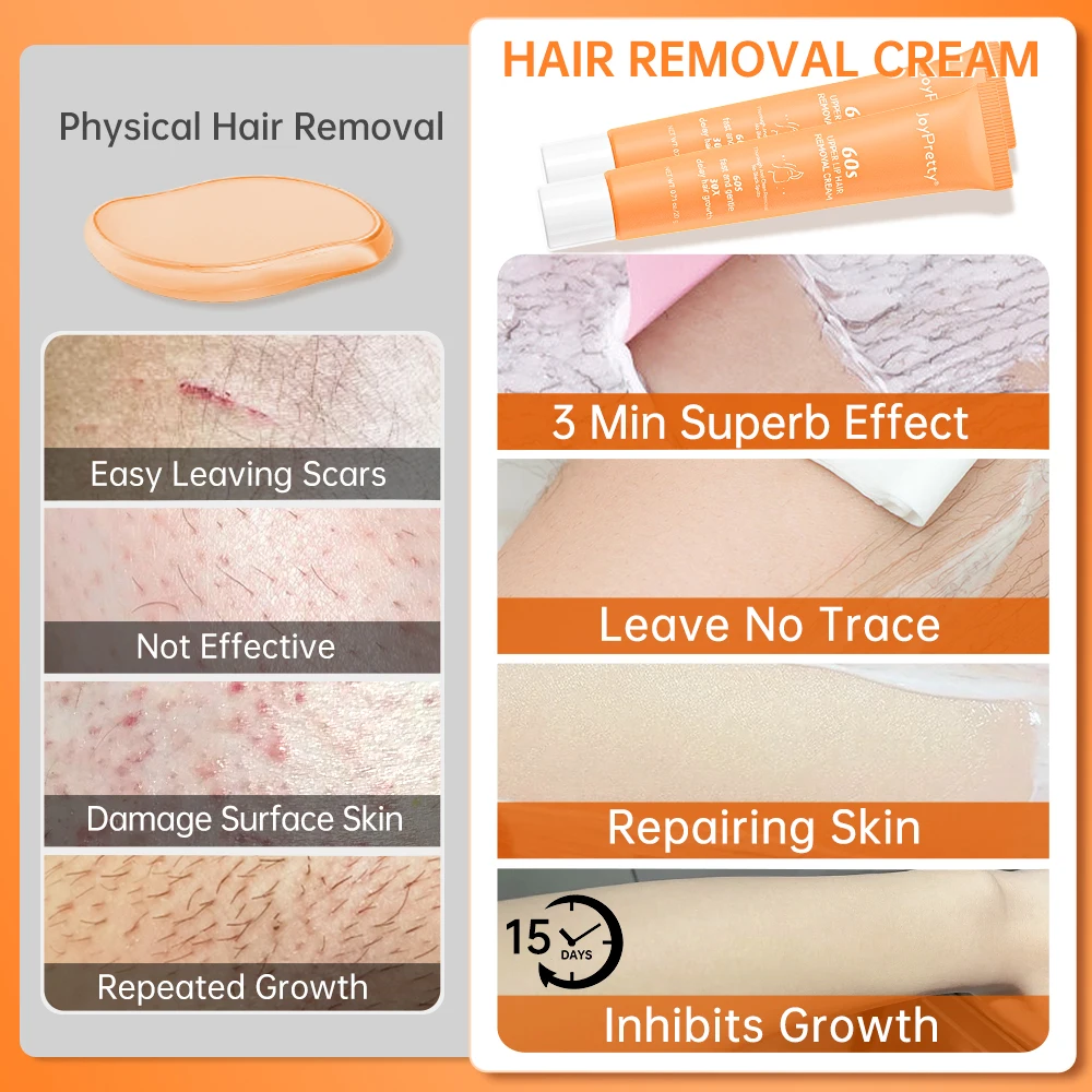 Wax Painless Hair Remover Ladies Epilator Cream Skin Care Lip Underarm Private Bikini Body Beauty Face Depilation Hair Removal