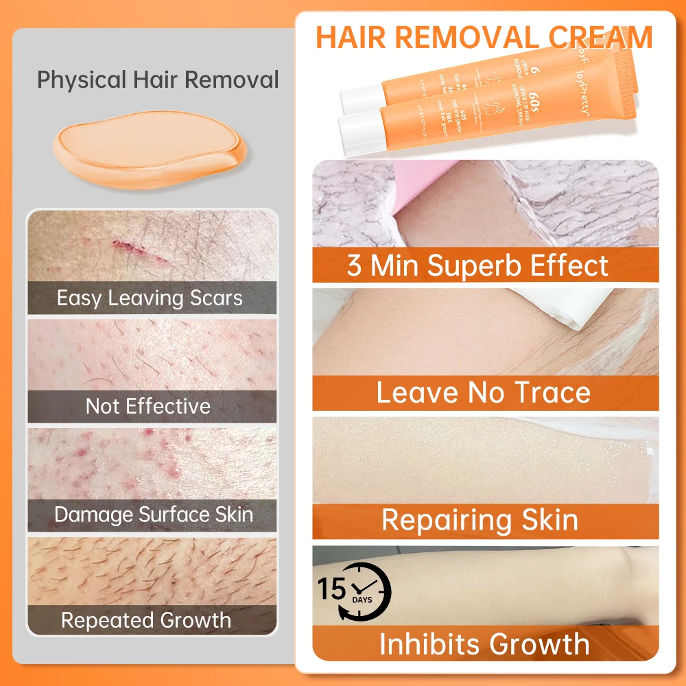 Wax Painless Hair Remover Ladies Epilator Cream Skin Care Lip Underarm Private Bikini Body Beauty Face Depilation Hair Removal 5