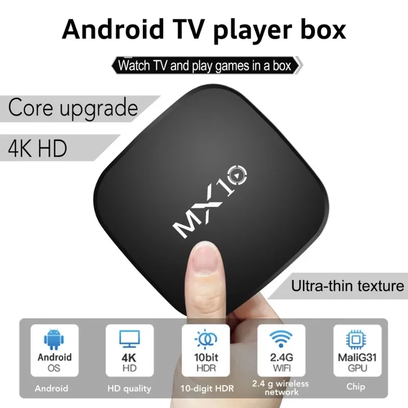 TV Receiver Box RK3228 MX10 Tv Receiver Android 7.1 OS Internet Tv Streaming Box Ram 128g Sword Box 3D Video Formats 4K