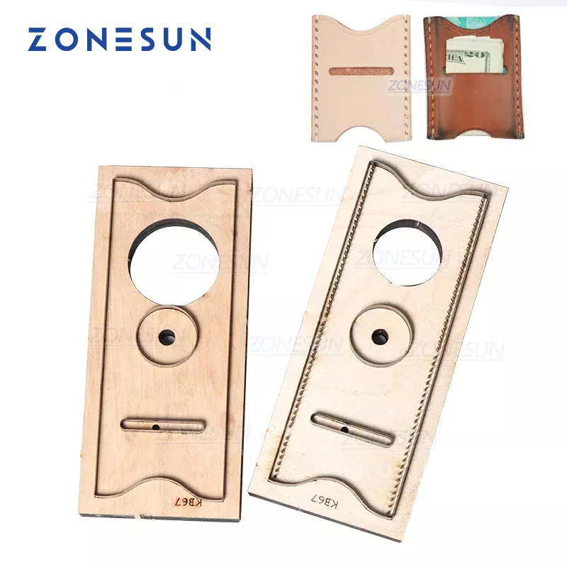 

Деревянный шаблон ZONESUN C2 держатель для банковской кредитной карты для резки кожи