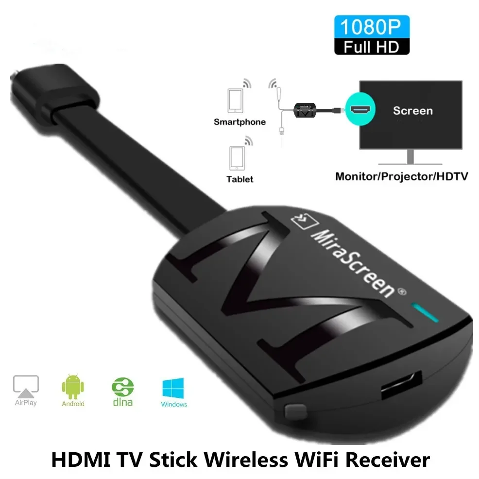 

ТВ-приемник G4, Wi-Fi дисплей, DLNA Miracast Airplay, зеркальный экран, HDMI, совместимый с Android IOS, Mirascreen Dongle