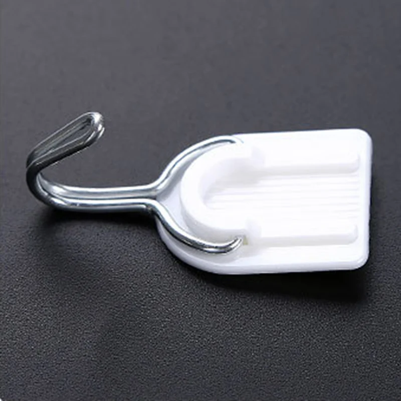 12pcs Strong Storage Hook storage hook door hook Creative Wall Mounted Sticky Adhesive Hook Stainless Steel Kitchen Bathroom Door Hanger Holder