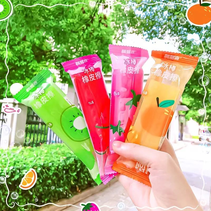 Pencil Eraser Kawaii School Teacher Gift Office Supplies Classroom Back To School Ice Cream Rubber cute things pencil eraser