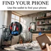 Airtag Men's Wallets RFID Genuine Leather Trifold Wallets For Men With ID Window And Credit Card Holder 2