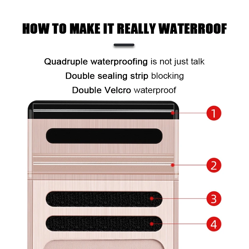 Universal Waterproof Phone Case Waterproof Bag Suitable For Mobile Phone Swimming Case 360&deg; Swim