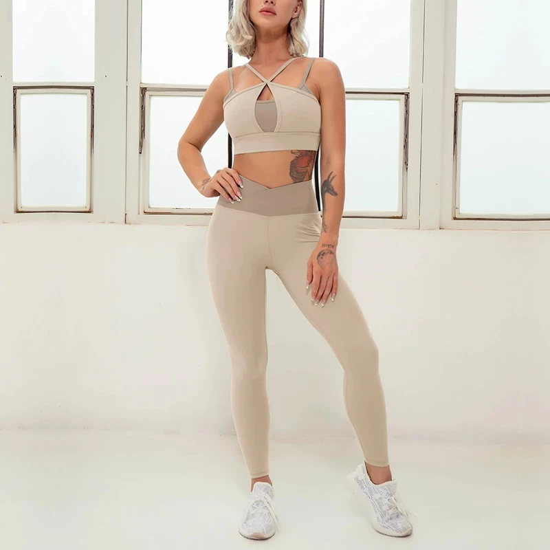 Push Up Gym Set Women Lycra Sport Outfit for Woman NEW Workout Sets Womens  Activewear 2023 Women's Fitness Set Brown White Green - AliExpress