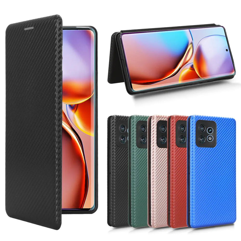 Per Motorola Moto X40 Fusion Case Custodia Ad Adsorbimento Magnetico Per Pelle In Fibra Di Carbonio Di Lusso Per Borse Per Telefono Moto X40 Pro X 40 