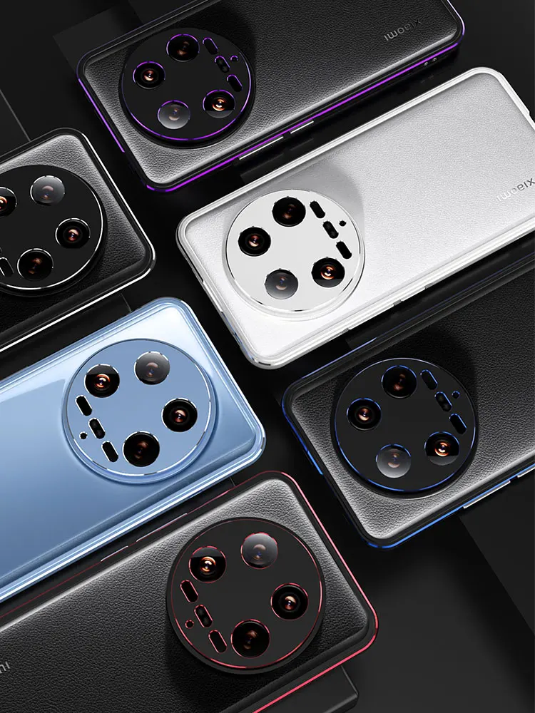 Lightweight Metal Alloy Bumper For Xiaomi 14 Ultra Frame Mi 13 U Anti-Scratch Funda Heat Dissipation Slim Case+ Camera Lens