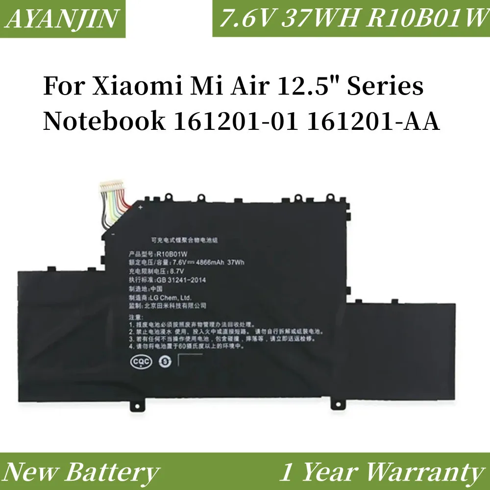 R10B01W, R10BO1W, R10BO1W, 7.6V, 4866mAh, 37WH, Série 12.5 