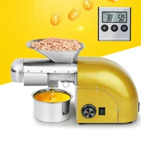 1800W Fully Automatic Commercial Oil Press Machine With Roasting Frying Manual Rosin Press Hydraulic Cold Oil Making Extractor 1