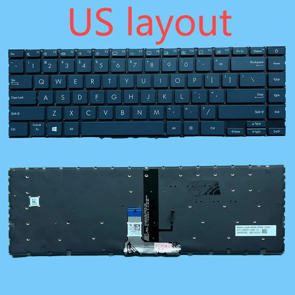 UX425E US ノートパソコンのキーボード Asus ZenBook 14 UM425 UM425I 