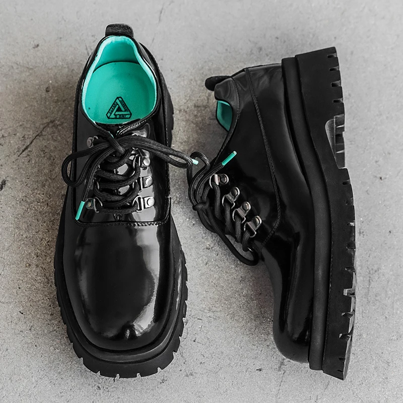 

Men's Business Shoes Genuine Leather Outdoor Shoes Luxury Brand Casual Oxford Shoes Italian Designer Work Platform Dress Shoes