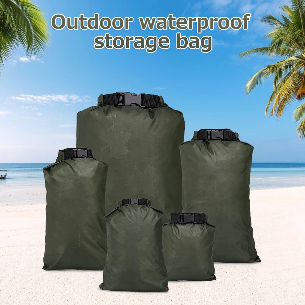 1/5pcs Waterproof Dry Bag For Camping Drifting Hiking Swimming Rafting Kayaking River Trekking Bags Outdoor Storage Pack Sack